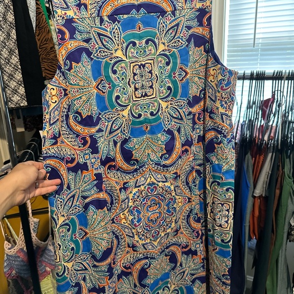 London Times Multicolor Paisley Maxi Dress - Picture 6 of 6